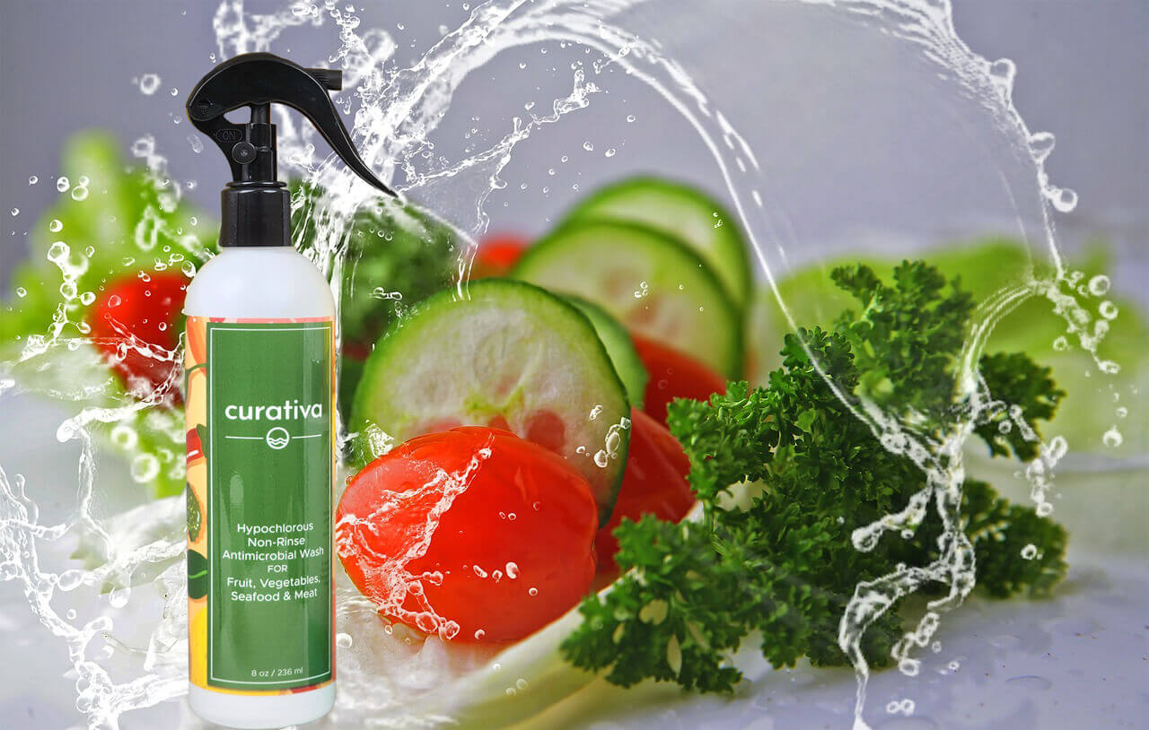 Hypochlorous Food Non Rinse Antimicrobial for fruits, vegetables, seafood and meats image 0